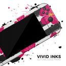 Tropical Summer Hot Pink Floral v2 // Skin Decal Wrap Kit for Nintendo Switch Console & Dock, Joy-Cons, Pro Controller, Lite, 3DS XL, 2DS XL, DSi, or Wii - Vinyl Skin Wrap for Nintendo Switch 2, OLED, Lite, Pro Controller, Wii & Classic Handhelds