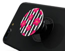 Tropical Summer Hot Pink Floral v2 - Skin Kit for PopSockets and other Smartphone Extendable Grips & Stands