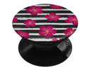 Tropical Summer Hot Pink Floral v2 - Skin Kit for PopSockets and other Smartphone Extendable Grips & Stands