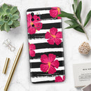 Tropical Summer Hot Pink Floral v2 - Premium Vinyl Skin Decal for Samsung Galaxy S25 Ultra, S24, S23, S22 & All Galaxy S Models