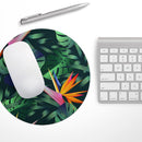 Tropical Summer Jungle v2// WaterProof Rubber Foam Backed Anti-Slip Mouse Pad for Home Work Office or Gaming Computer Desk