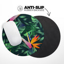 Tropical Summer Jungle v2// WaterProof Rubber Foam Backed Anti-Slip Mouse Pad for Home Work Office or Gaming Computer Desk
