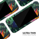 Tropical Summer Jungle v2 // Skin Decal Wrap Kit for Nintendo Switch Console & Dock, Joy-Cons, Pro Controller, Lite, 3DS XL, 2DS XL, DSi, or Wii - Vinyl Skin Wrap for Nintendo Switch 2, OLED, Lite, Pro Controller, Wii & Classic Handhelds