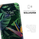 Tropical Summer Jungle v2 - Protective Skin Wrap & Decal – Compatible with iPhone SE to iPhone 17 Pro Max (All Models)