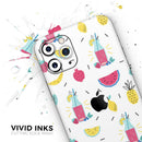 Tropical Summer Love v1 - Protective Skin Wrap & Decal – Compatible with iPhone SE to iPhone 17 Pro Max (All Models)