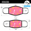 Tropical Summer Love v2 - Made in USA Mouth Cover Unisex Anti-Dust Cotton Blend Reusable & Washable Face Mask with Adjustable Sizing for Adult or Child