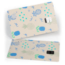 Tropical Summer Love v4 - Premium Protective Decal Skin-Kit for the Apple Credit Card