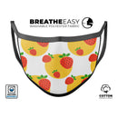 Tropical Summer Love v5 - Made in USA Mouth Cover Unisex Anti-Dust Cotton Blend Reusable & Washable Face Mask with Adjustable Sizing for Adult or Child