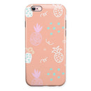 Tropical Summer Love v6 iPhone 6/6s or 6/6s Plus 2-Piece Hybrid INK-Fuzed Case