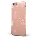 Tropical Summer Love v6 iPhone 6/6s or 6/6s Plus 2-Piece Hybrid INK-Fuzed Case