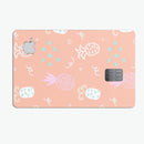 Tropical Summer Love v6 - Premium Protective Decal Skin-Kit for the Apple Credit Card