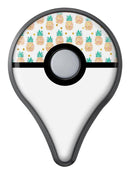 Tropical Summer Pineapple v1 Pokémon GO Plus Vinyl Protective Decal Skin Kit