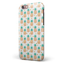 Tropical Summer Pineapple v1 iPhone 6/6s or 6/6s Plus 2-Piece Hybrid INK-Fuzed Case