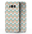 Tropical Summer Pineapple v1 - Samsung Galaxy S8 Full-Body Skin Kit