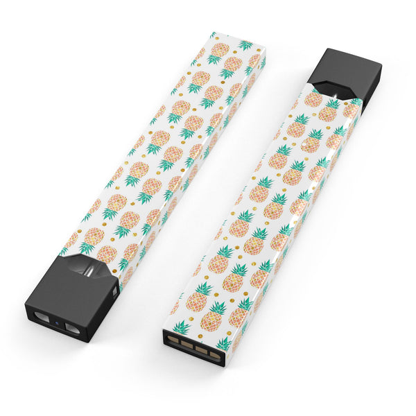 Tropical Summer Pineapple v1 - Premium Decal Protective Skin-Wrap Sticker compatible with the Juul Labs vaping device