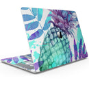 Tropical Summer Pineapple v1 - Skin Decal Wrap Kit Compatible with the Apple MacBook Pro, Pro with Touch Bar or Air (11", 12", 13", 15" & 16" - All Versions Available)