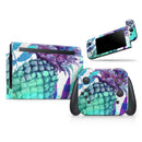 Tropical Summer Pineapple v1 // Skin Decal Wrap Kit for Nintendo Switch Console & Dock, Joy-Cons, Pro Controller, Lite, 3DS XL, 2DS XL, DSi, or Wii - Vinyl Skin Wrap for Nintendo Switch 2, OLED, Lite, Pro Controller, Wii & Classic Handhelds