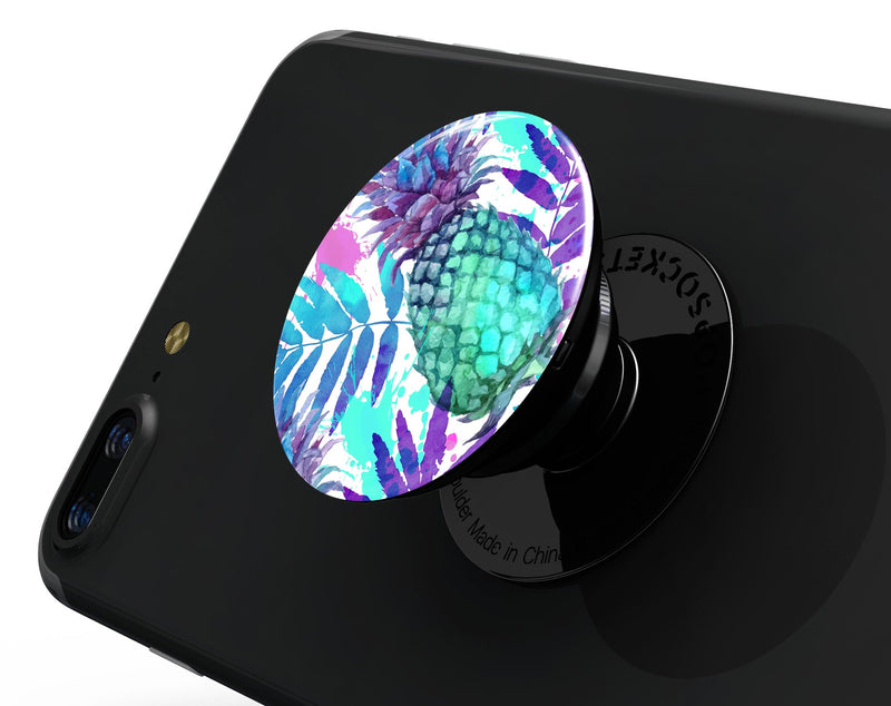Tropical Summer Pineapple v1 - Skin Kit for PopSockets and other Smartphone Extendable Grips & Stands