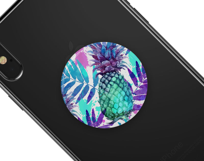 Tropical Summer Pineapple v1 - Skin Kit for PopSockets and other Smartphone Extendable Grips & Stands