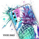Tropical Summer Pineapple v1 - Premium Vinyl Skin Decal for Samsung Galaxy S25 Ultra, S24, S23, S22 & All Galaxy S Models