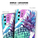 Tropical Summer Pineapple v1 - Premium Vinyl Skin Decal for Samsung Galaxy S25 Ultra, S24, S23, S22 & All Galaxy S Models
