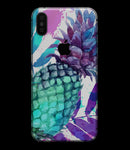 Tropical Summer Pineapple v1 - iPhone XS MAX, XS/X, 8/8+, 7/7+, 5/5S/SE Skin-Kit (All iPhones Available)