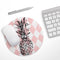 Tropical Summer Pink Pineapple v1// WaterProof Rubber Foam Backed Anti-Slip Mouse Pad for Home Work Office or Gaming Computer Desk