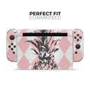 Tropical Summer Pink Pineapple v1 // Skin Decal Wrap Kit for Nintendo Switch Console & Dock, Joy-Cons, Pro Controller, Lite, 3DS XL, 2DS XL, DSi, or Wii - Vinyl Skin Wrap for Nintendo Switch 2, OLED, Lite, Pro Controller, Wii & Classic Handhelds