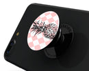 Tropical Summer Pink Pineapple v1 - Skin Kit for PopSockets and other Smartphone Extendable Grips & Stands