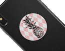 Tropical Summer Pink Pineapple v1 - Skin Kit for PopSockets and other Smartphone Extendable Grips & Stands