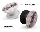 Tropical Summer Pink Pineapple v1 - Skin Kit for PopSockets and other Smartphone Extendable Grips & Stands