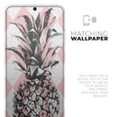 Tropical Summer Pink Pineapple v1 - Skin-Kit for the Samsung Galaxy S-Series S20, S20 Plus, S20 Ultra , S10 & others (All Galaxy Devices Available)
