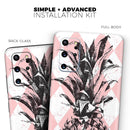 Tropical Summer Pink Pineapple v1 - Skin-Kit for the Samsung Galaxy S-Series S20, S20 Plus, S20 Ultra , S10 & others (All Galaxy Devices Available)