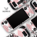 Tropical Summer Pink Pineapple v1 // Full Body Skin Decal Wrap Kit for the Steam Deck handheld gaming computer