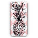Tropical Summer Pink Pineapple v1 - Protective Skin Wrap & Decal – Compatible with iPhone SE to iPhone 17 Pro Max (All Models)