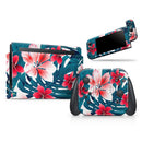 Tropical Summer Vivid Floral // Skin Decal Wrap Kit for Nintendo Switch Console & Dock, Joy-Cons, Pro Controller, Lite, 3DS XL, 2DS XL, DSi, or Wii - Vinyl Skin Wrap for Nintendo Switch 2, OLED, Lite, Pro Controller, Wii & Classic Handhelds