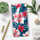 Tropical Summer Vivid Floral - Premium Vinyl Skin Decal for Samsung Galaxy S25 Ultra, S24, S23, S22 & All Galaxy S Models