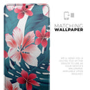 Tropical Summer Vivid Floral - Premium Vinyl Skin Decal for Samsung Galaxy S25 Ultra, S24, S23, S22 & All Galaxy S Models