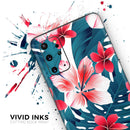 Tropical Summer Vivid Floral - Premium Vinyl Skin Decal for Samsung Galaxy S25 Ultra, S24, S23, S22 & All Galaxy S Models