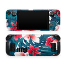 Tropical Summer Vivid Floral // Full Body Skin Decal Wrap Kit for the Steam Deck handheld gaming computer