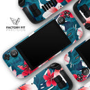 Tropical Summer Vivid Floral // Full Body Skin Decal Wrap Kit for the Steam Deck handheld gaming computer