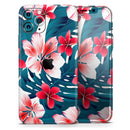 Tropical Summer Vivid Floral - Protective Skin Wrap & Decal – Compatible with iPhone SE to iPhone 17 Pro Max (All Models)