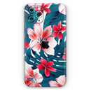 Tropical Summer Vivid Floral - Protective Skin Wrap & Decal – Compatible with iPhone SE to iPhone 17 Pro Max (All Models)
