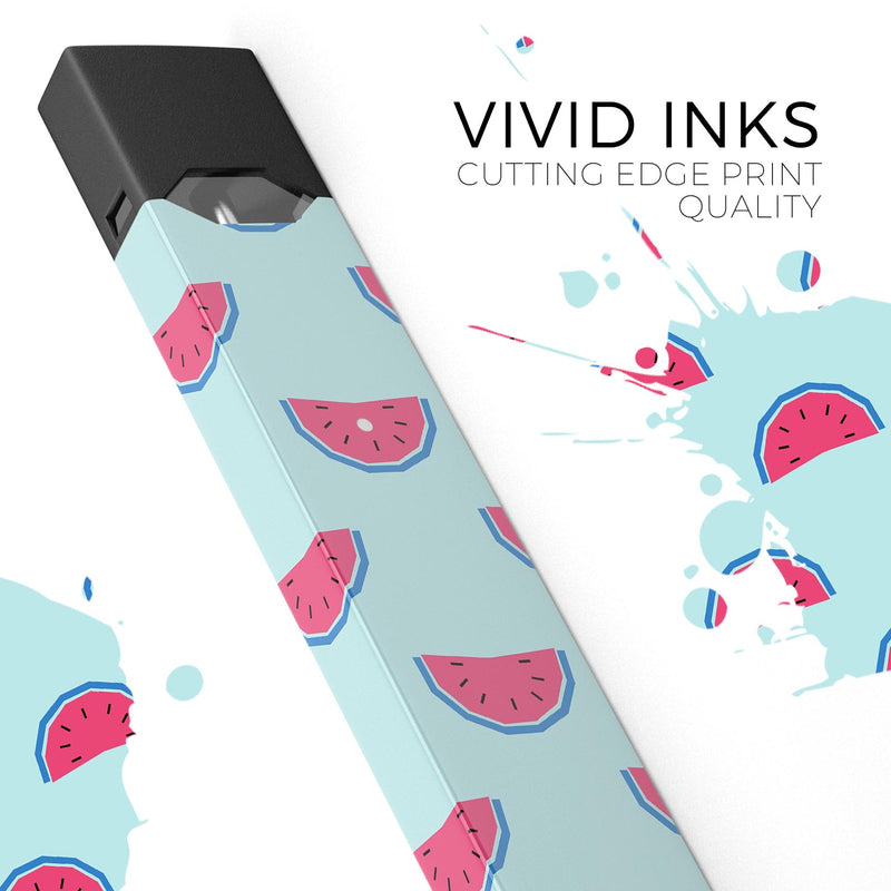 Tropical Summer WaterMelins v1 - Premium Decal Protective Skin-Wrap Sticker compatible with the Juul Labs vaping device