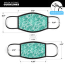 Tropical Summer v1 - Made in USA Mouth Cover Unisex Anti-Dust Cotton Blend Reusable & Washable Face Mask with Adjustable Sizing for Adult or Child