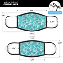 Tropical Summer v2 - Made in USA Mouth Cover Unisex Anti-Dust Cotton Blend Reusable & Washable Face Mask with Adjustable Sizing for Adult or Child