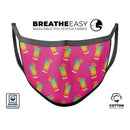 Tropical Twist Drinks v16 - Made in USA Mouth Cover Unisex Anti-Dust Cotton Blend Reusable & Washable Face Mask with Adjustable Sizing for Adult or Child