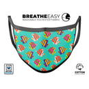 Tropical Twist Fishies v12 - Made in USA Mouth Cover Unisex Anti-Dust Cotton Blend Reusable & Washable Face Mask with Adjustable Sizing for Adult or Child