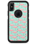 Tropical Twist Flamingos v7 2 - iPhone X OtterBox Case & Skin Kits