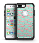 Tropical Twist Flamingos v7 - iPhone 7 or 7 Plus Commuter Case Skin Kit